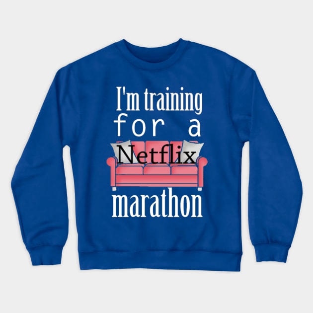 it's still a marathon Crewneck Sweatshirt by lorrainehoffman88